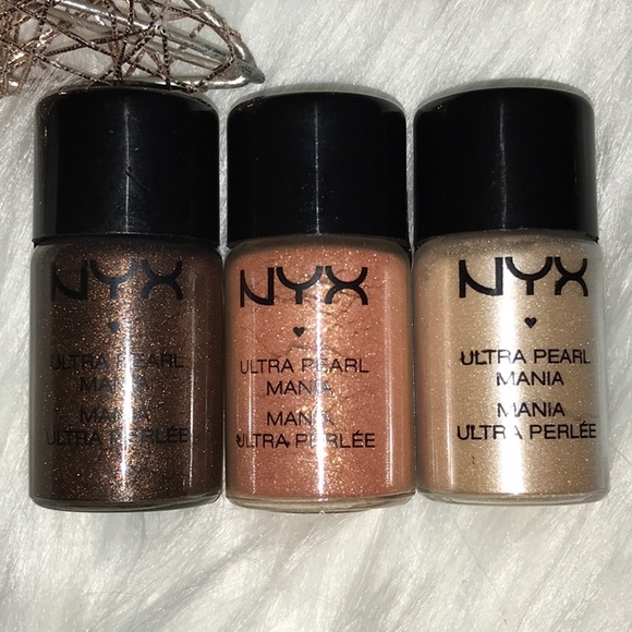 NYX Ultra Pearl Mania Pigment Bundle of Three #WS - Picture 2 of 3